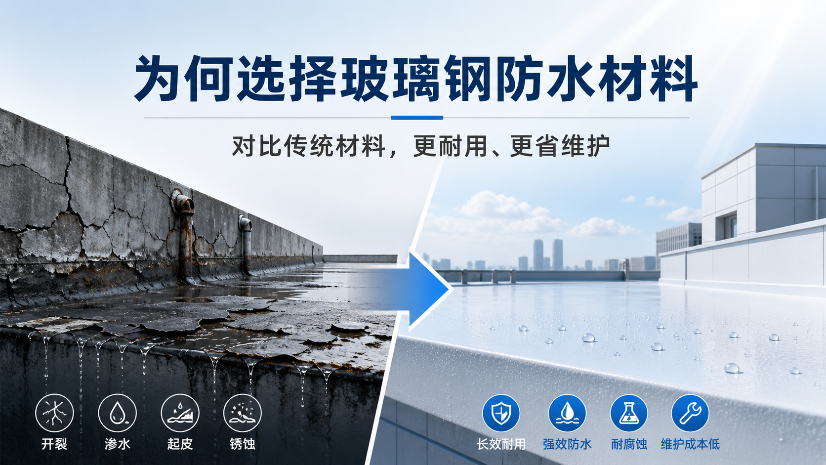 在六安,为何选择玻璃钢防水材料而非传统材料